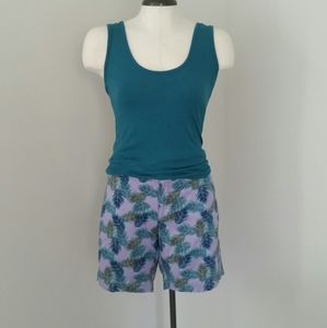 NWOT Palm Leaf Bermuda Shorts